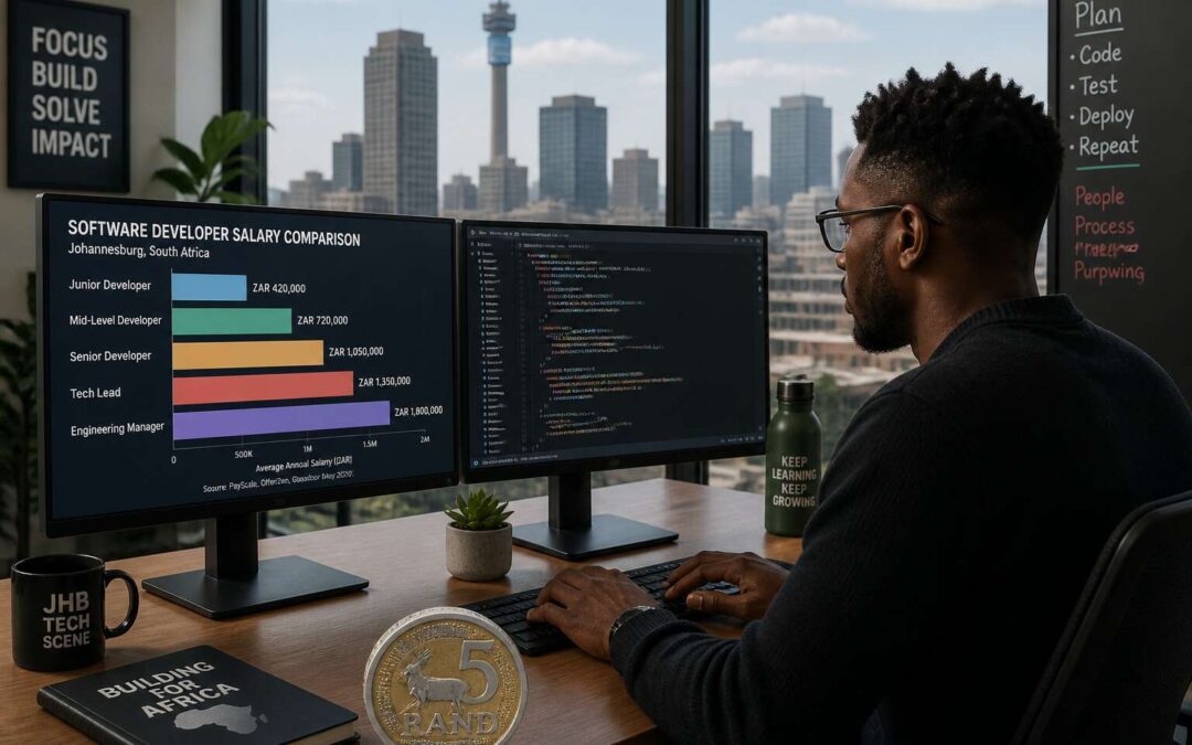 Software developer salary per month in South Africa: current market rates.